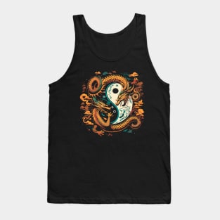 Chinese Year of the Dragon - Yin and Yang Design Tank Top